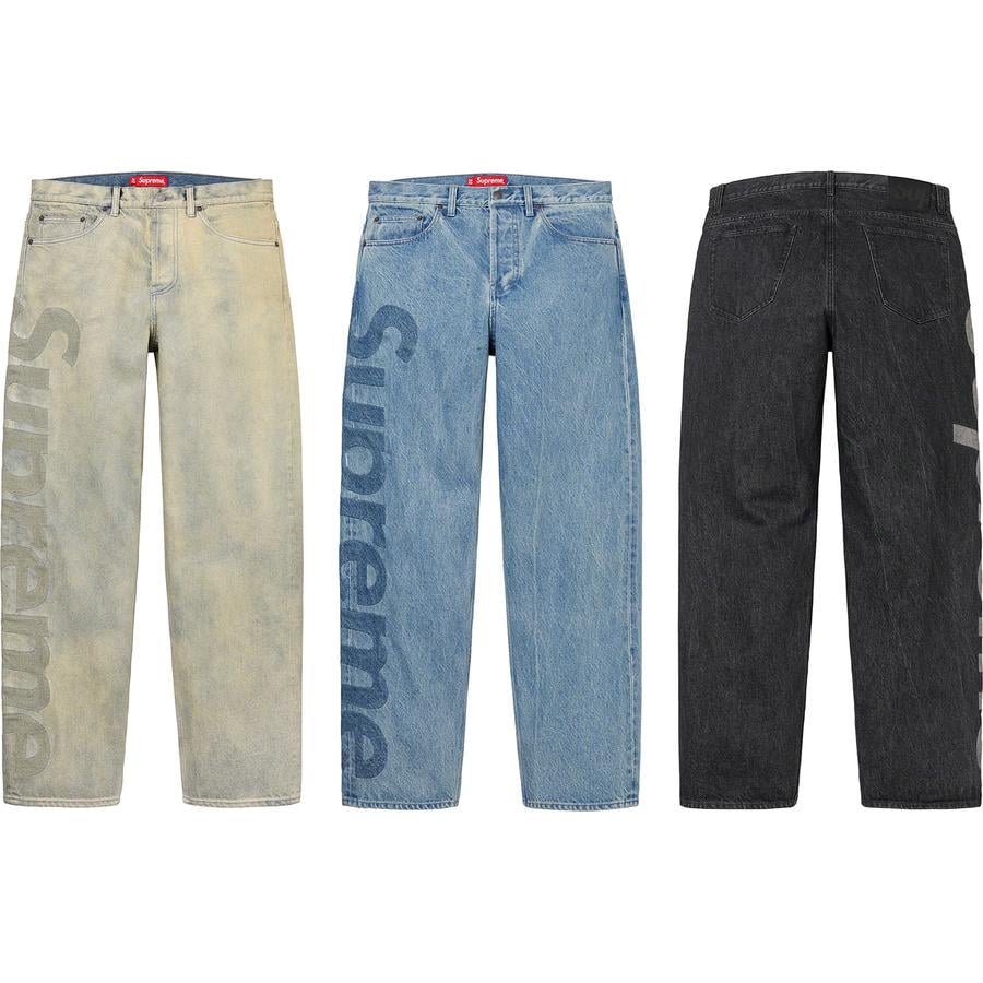 Supreme Inset Logo Jean for spring summer 22 season