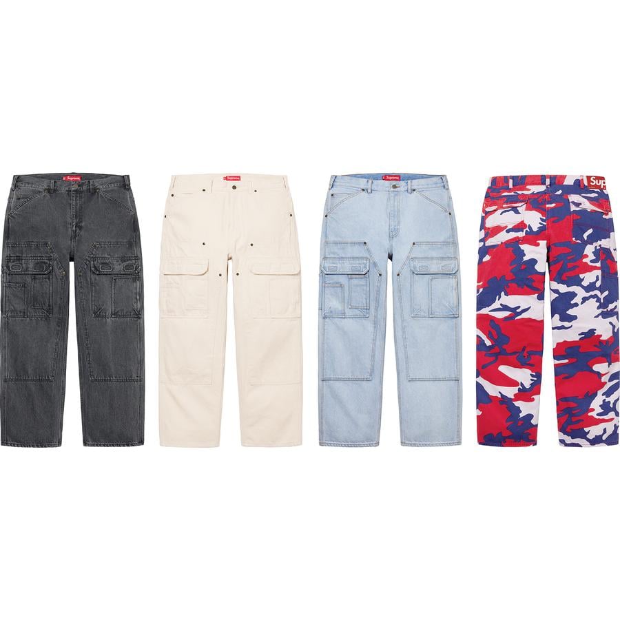 Supreme Double Knee Denim Utility Pant releasing on Week 11 for spring summer 2022