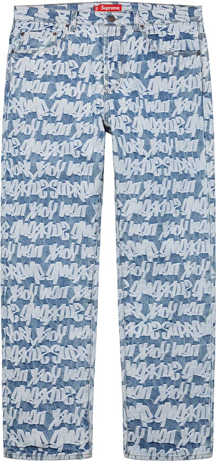 Fat Tip Jacquard Regular Jean - spring summer 2022 - Supreme