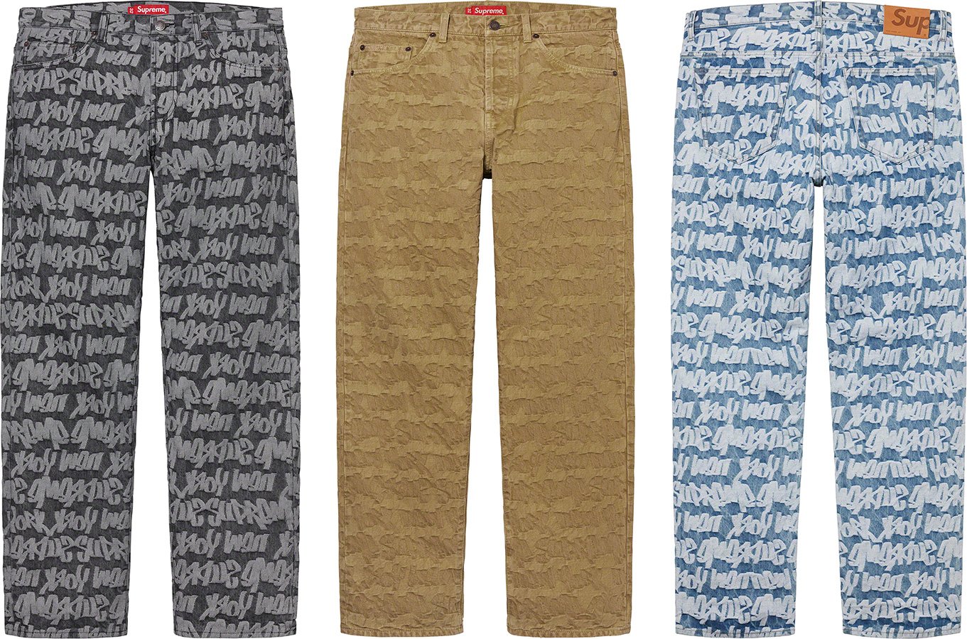 Fat Tip Jacquard Regular Jean - spring summer 2022 - Supreme