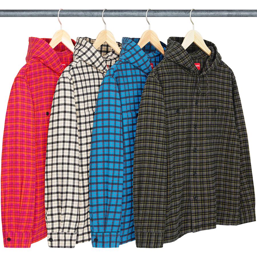 Supreme Mini Plaid Hooded Shirt for spring summer 22 season