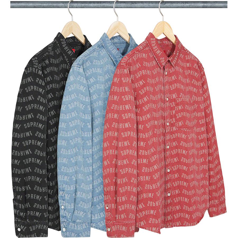 Supreme Arc Jacquard Denim Shirt releasing on Week 13 for spring summer 2022