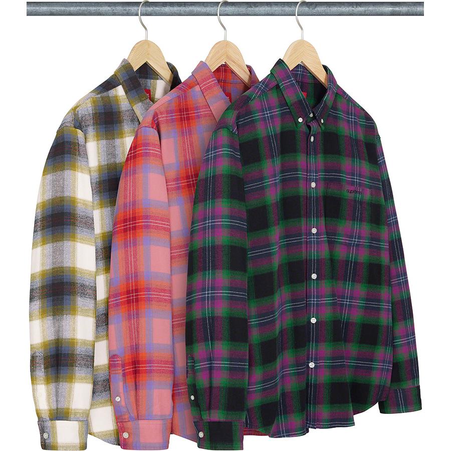 Details on Brushed Plaid Flannel Shirt from spring summer
                                            2022 (Price is $138)