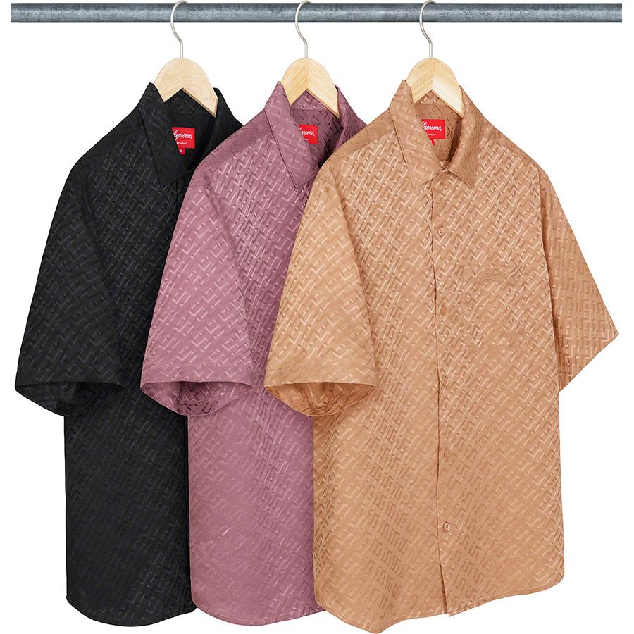 Supreme Tonal Monogram Silk S S Shirt releasing on Week 10 for spring summer 2022