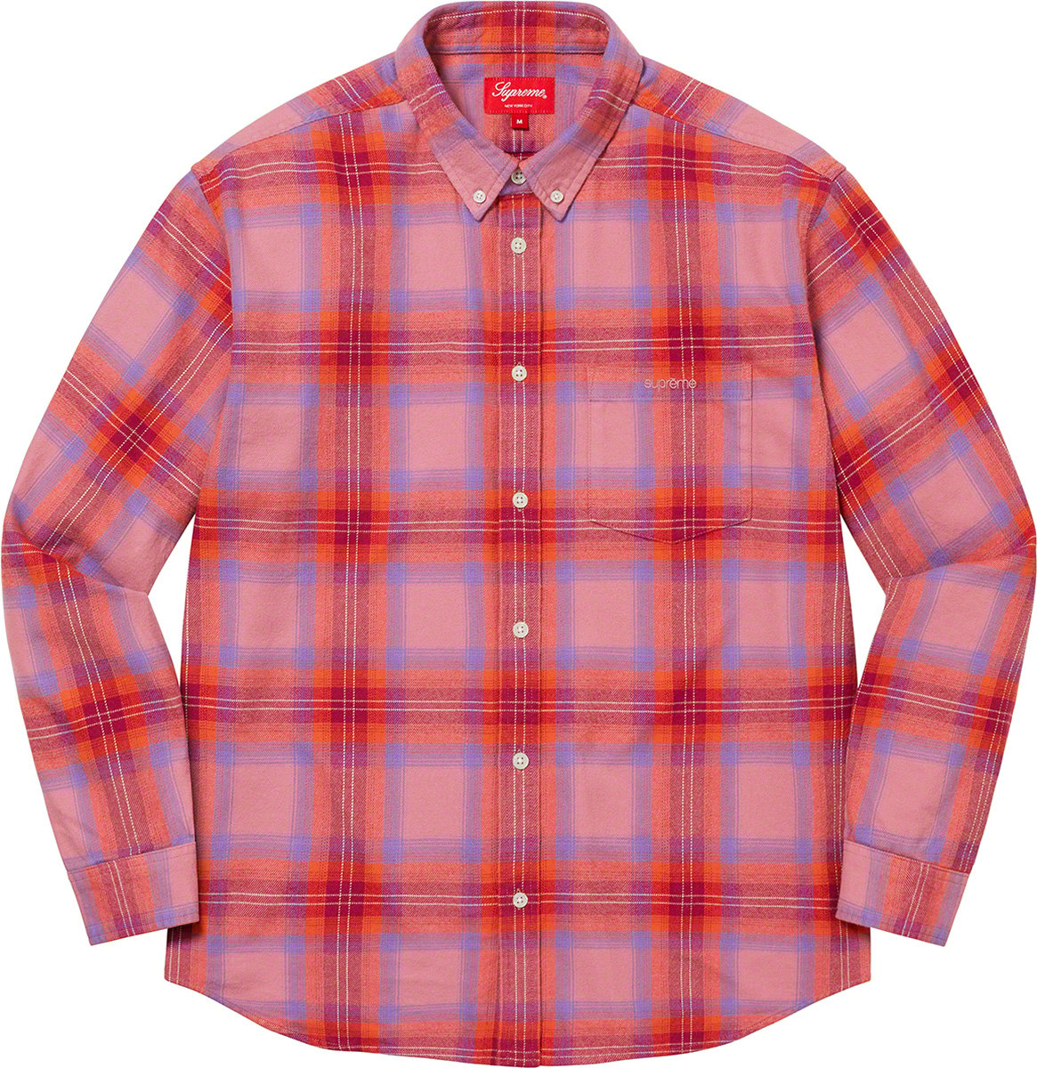 Brushed Plaid Flannel Shirt - spring summer 2022 - Supreme