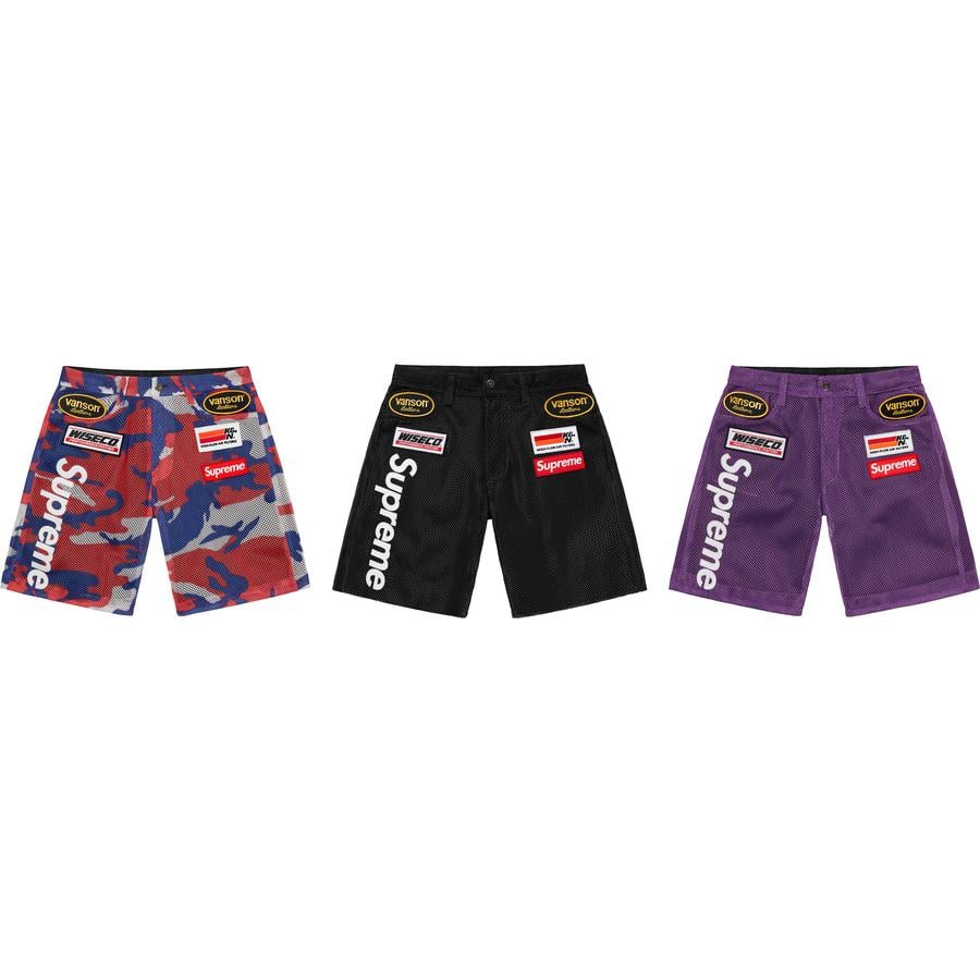 Supreme Supreme Vanson Leathers Cordura Mesh Short for spring summer 22 season