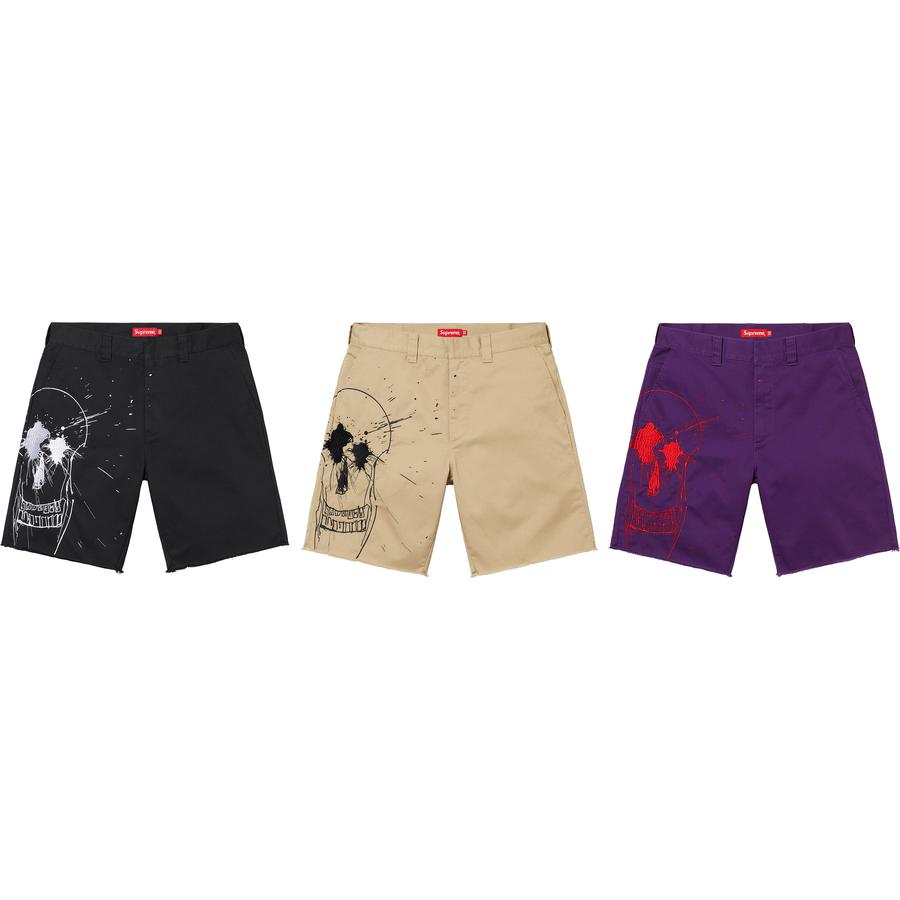 Supreme Ralph Steadman Skull Work Short for spring summer 22 season