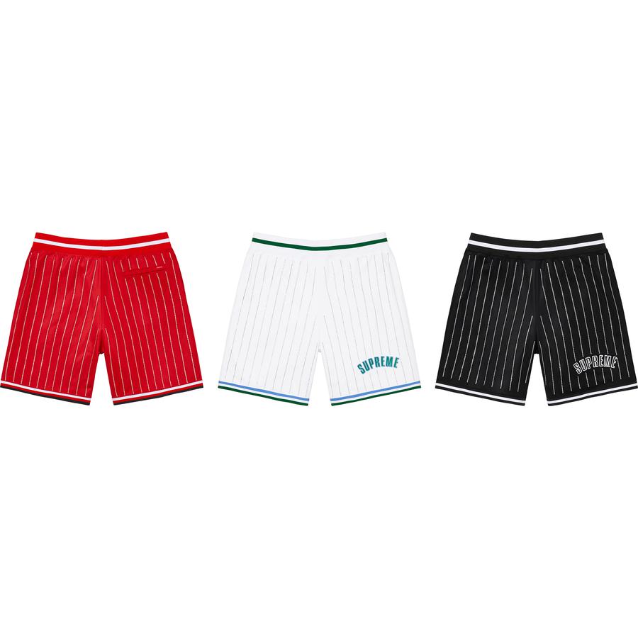 Details on Rhinestone Stripe Basketball Short from spring summer 2022 (Price is $118)