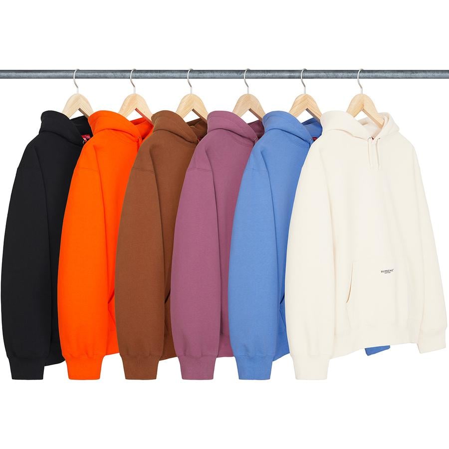 Supreme Micro Logo Hooded Sweatshirt releasing on Week 8 for spring summer 2022