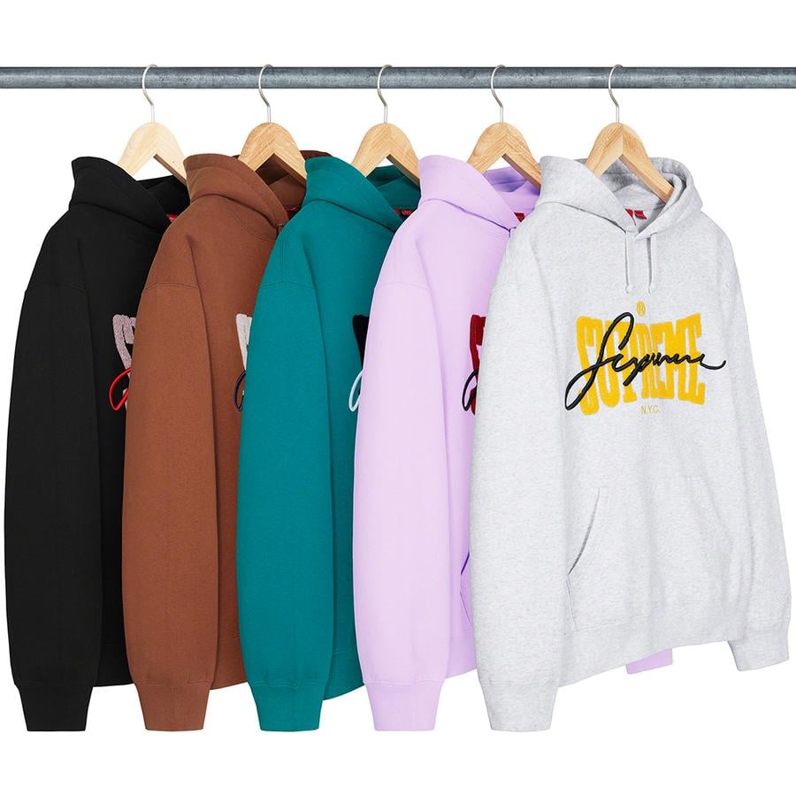 Supreme Embroidered Chenille Hooded Sweatshirt releasing on Week 5 for spring summer 22