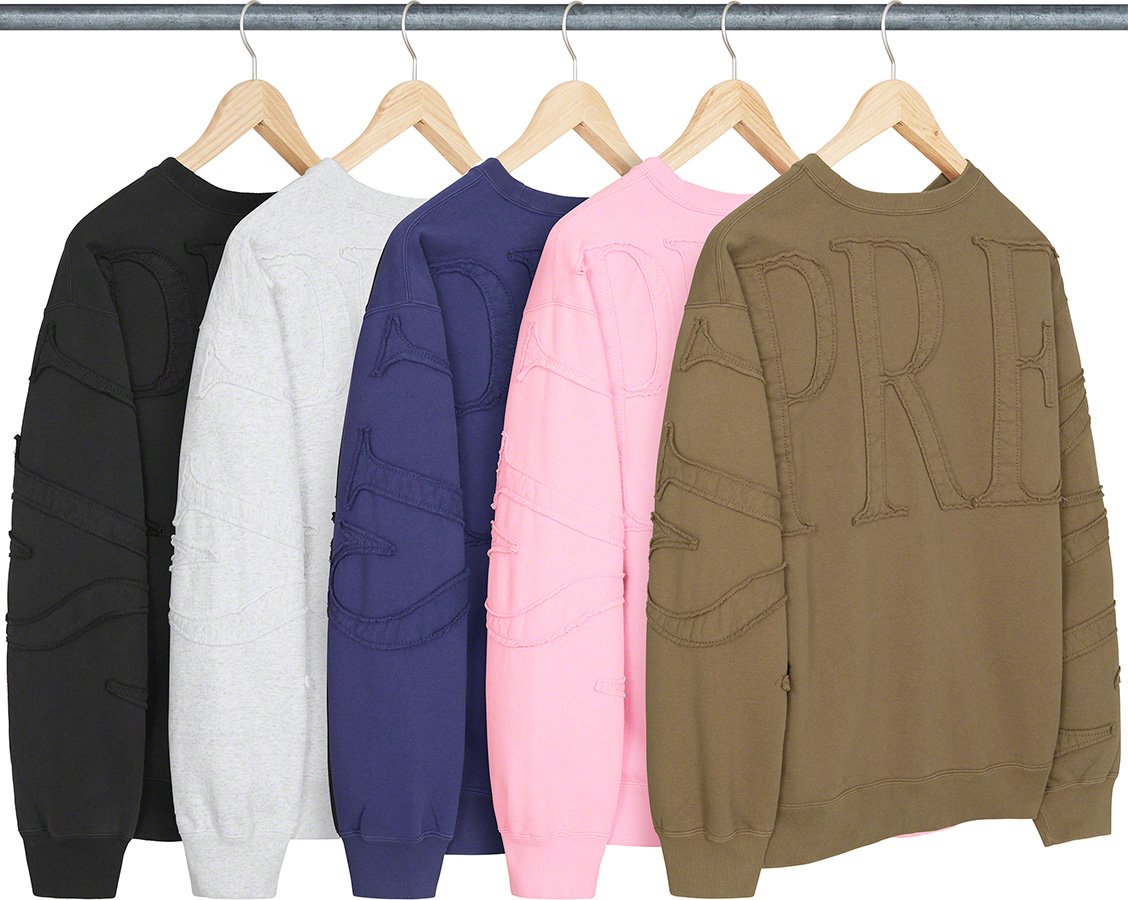 Tonal Appliqué Crewneck - spring summer 2022 - Supreme