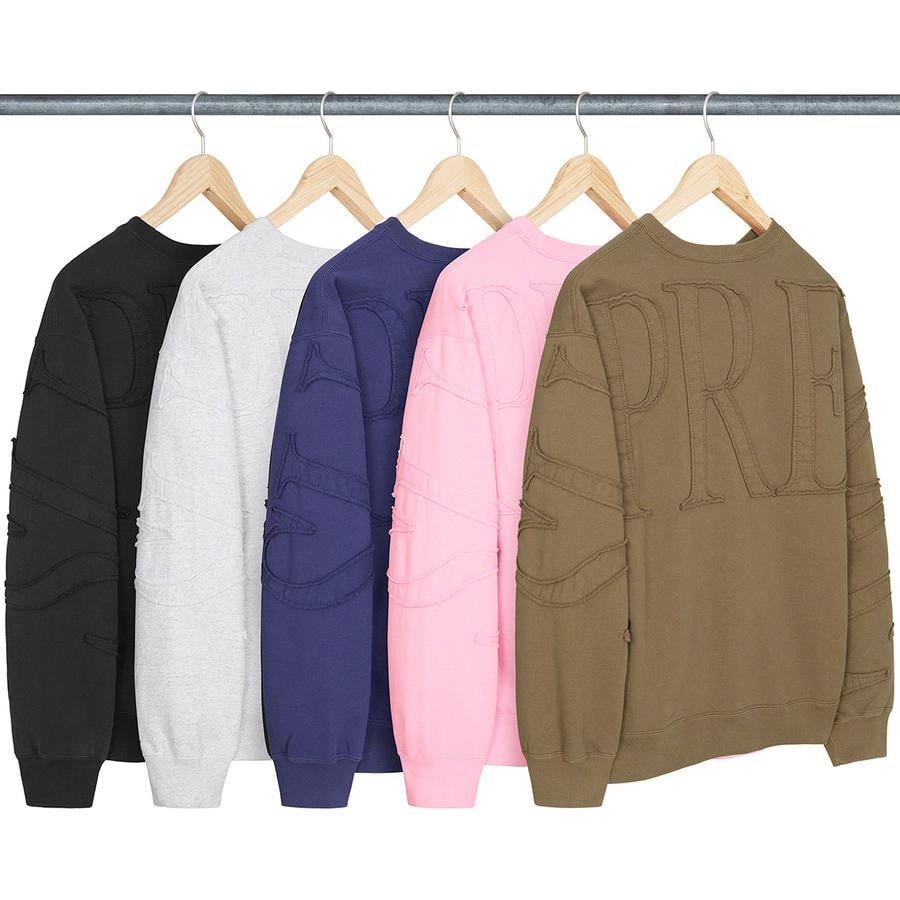 Supreme Tonal Appliqué Crewneck releasing on Week 15 for spring summer 2022