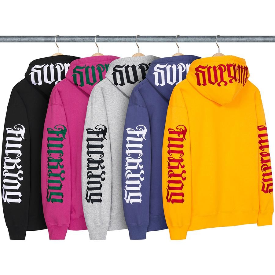 Supreme Ambigram Hooded Sweatshirt releasing on Week 4 for spring summer 2022