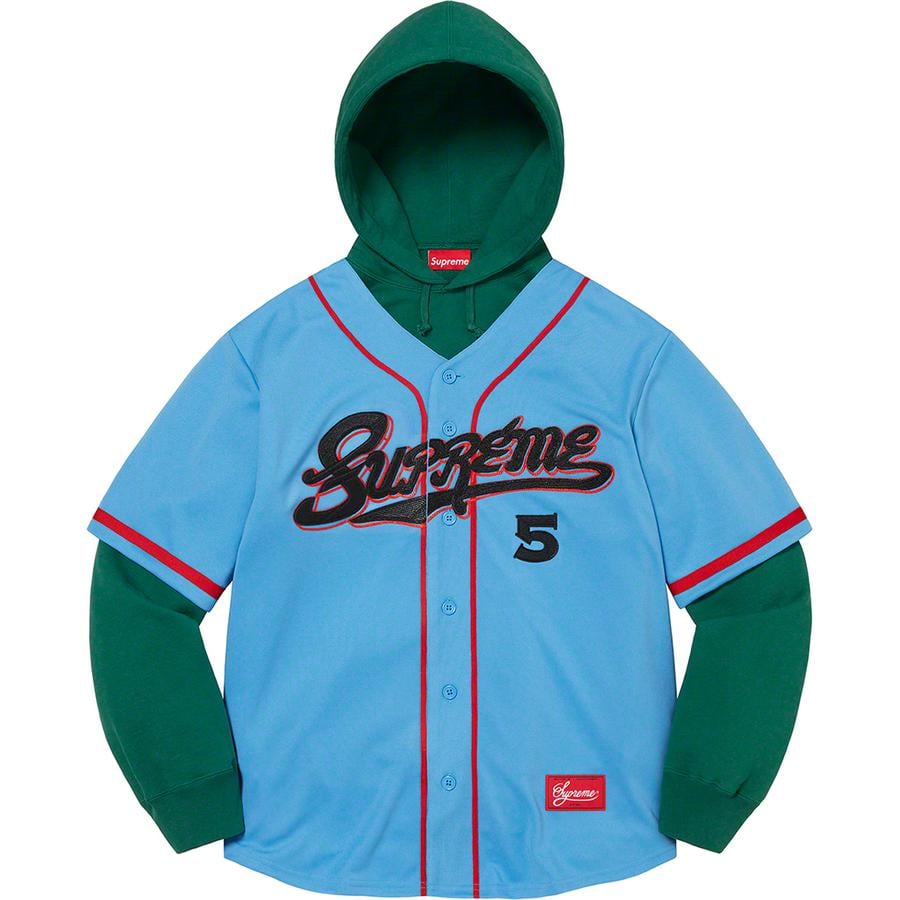 Details on Baseball Jersey Hooded Sweatshirt  from spring summer 2022 (Price is $188)