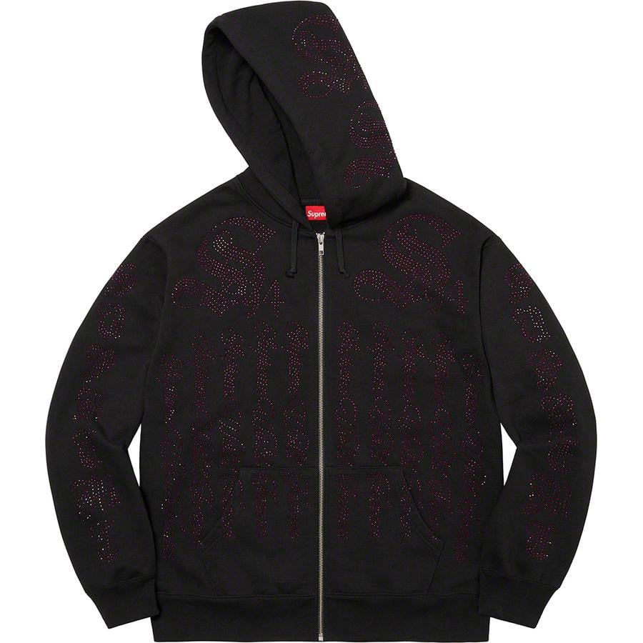 Details on Rhinestone Zip Up Hooded Sweatshirt  from spring summer
                                                    2022 (Price is $178)