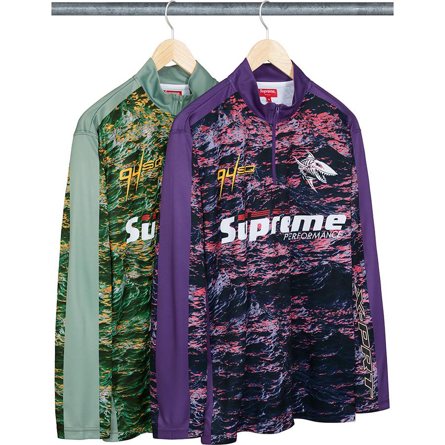 Supreme Waves Zip Pullover for spring summer 22 season