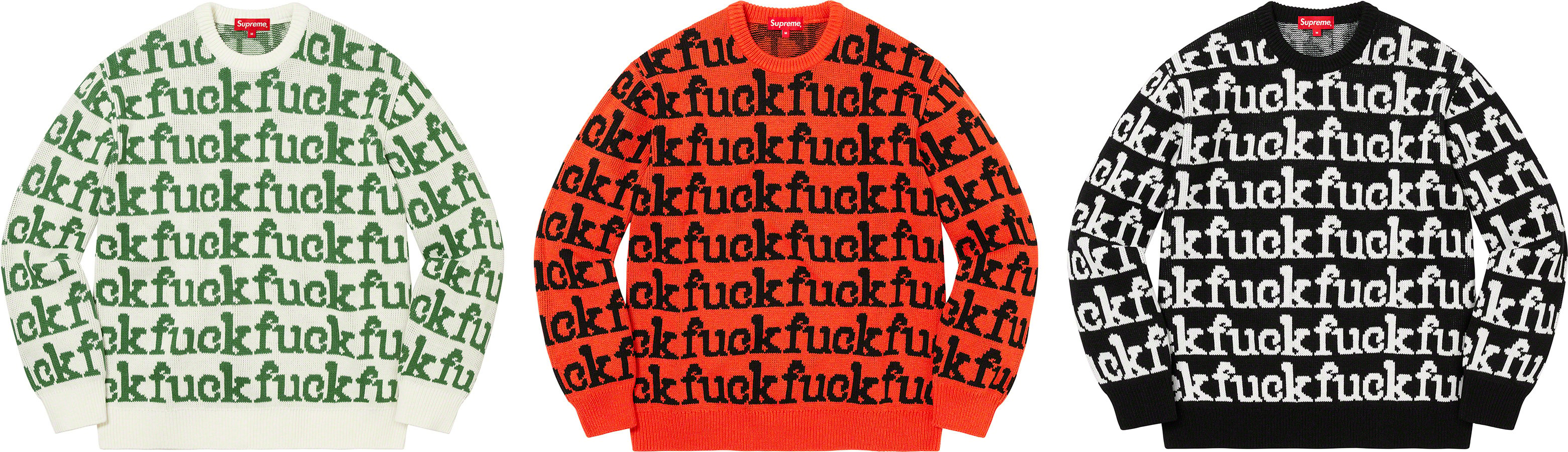 Fuck Sweater - spring summer 2022 - Supreme