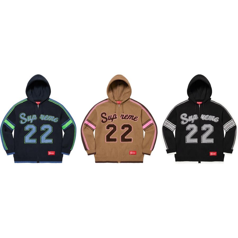 Supreme Sport Zip Up Hooded Sweater released during spring summer 22 season