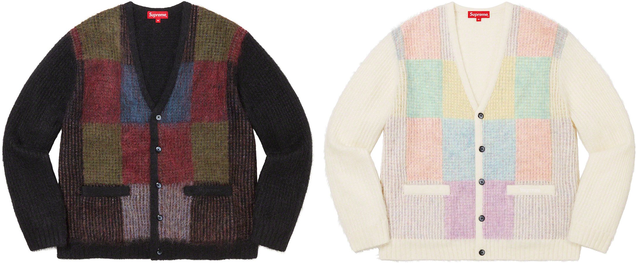 お気にいる】 シュプリーム Brushed Grid Cardigan XL トップス - www ...