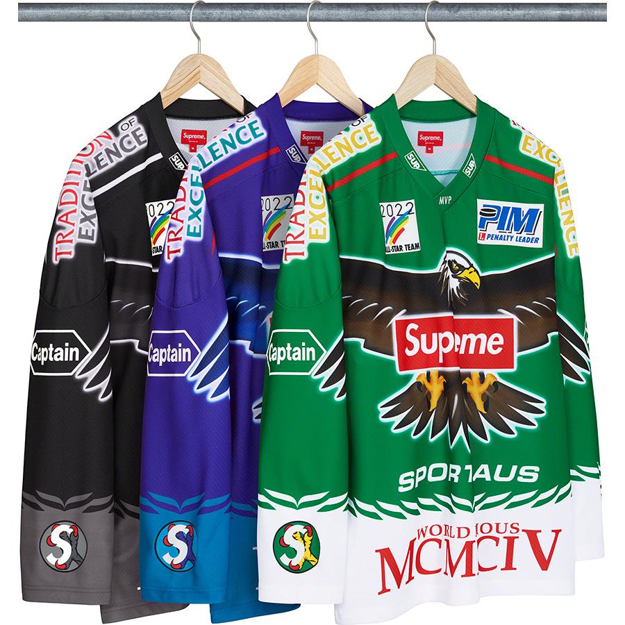 Supreme Eagle Hockey Jersey released during spring summer 22 season