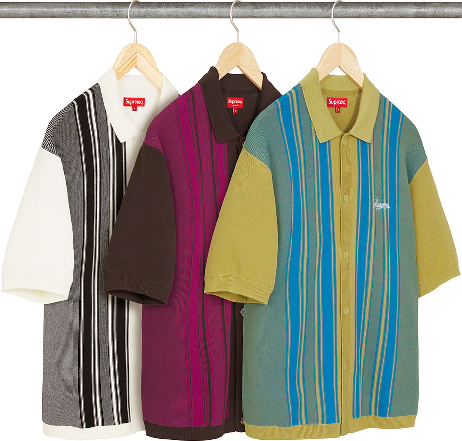 Stripe Button Up Polo - spring summer 2022 - Supreme