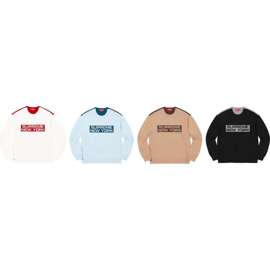 Supreme 2-Tone Sweater released during spring summer 22 season