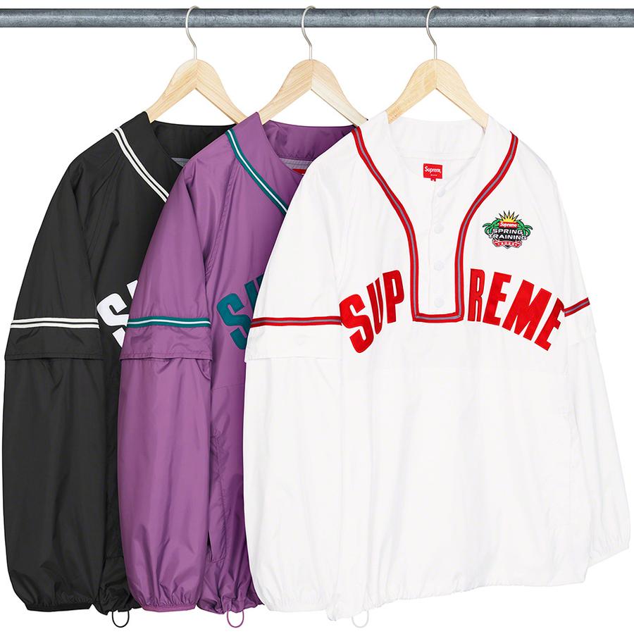 Supreme Snap-Off Sleeve L S Baseball Top releasing on Week 12 for spring summer 22