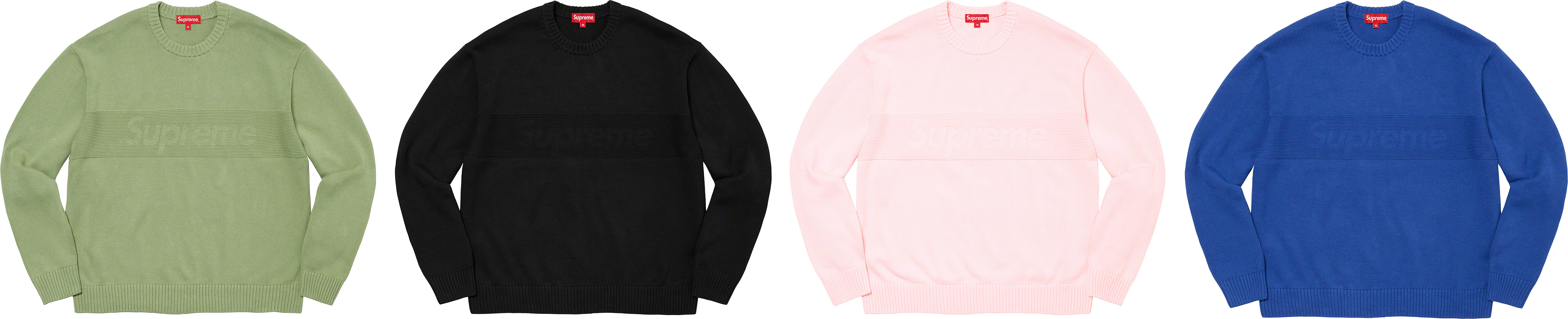 Tonal Paneled Sweater - spring summer 2022 - Supreme