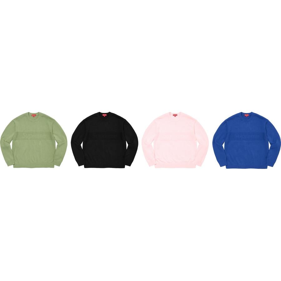 Tonal Paneled Sweater - spring summer 2022 - Supreme