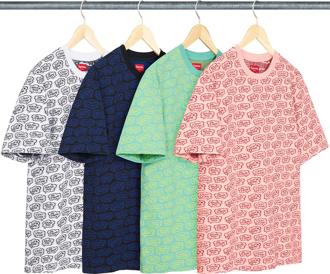 Word Bubble Jacquard S S Top - spring summer 2022 - Supreme