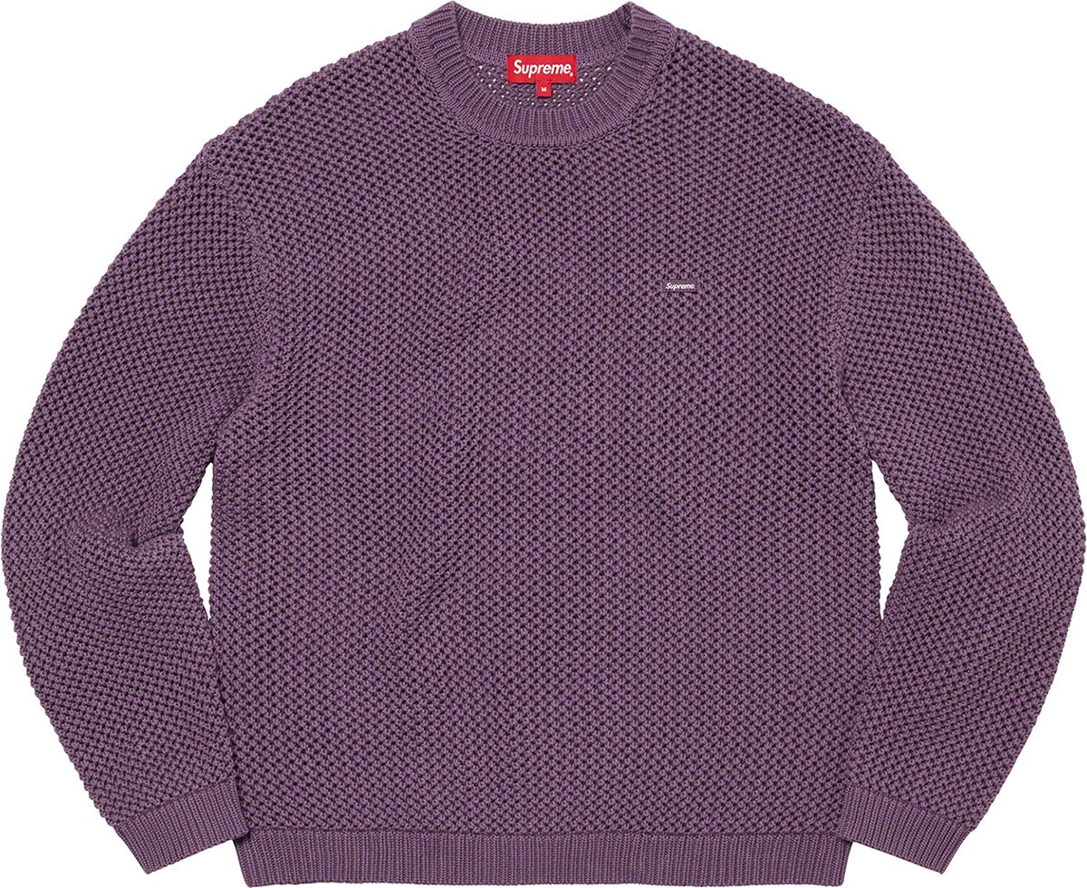 Supreme Open Knit Small Box Sweater【白M】厳しいのであれば大丈夫です