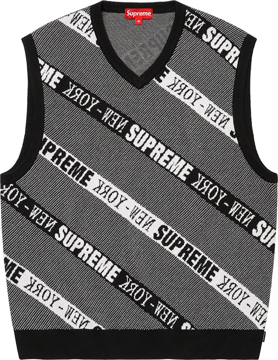 Supreme Stripe Sweater Vest Mサイズベスト - INGENUITYWEBDESIGN