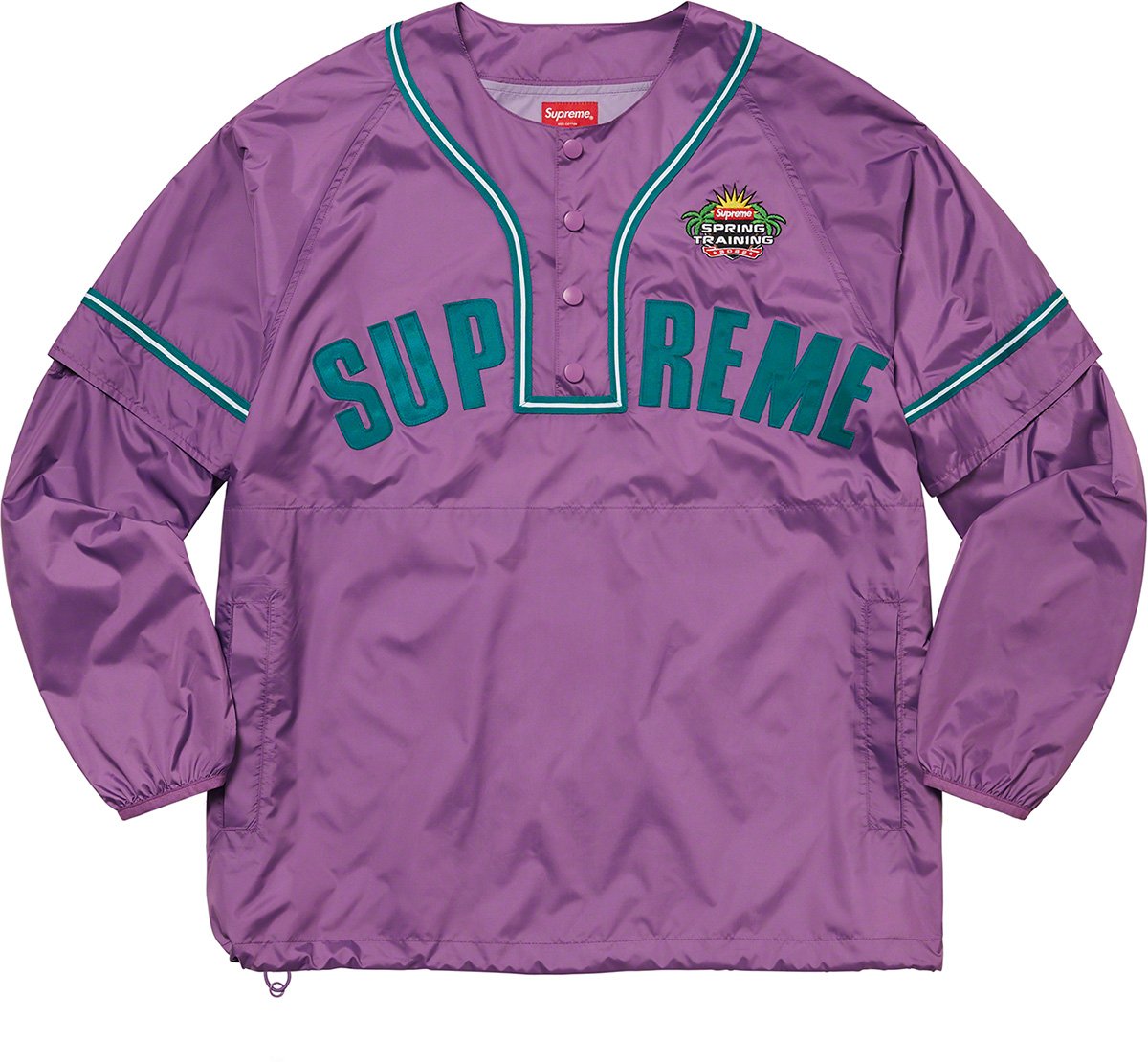 Snap-Off Sleeve L S Baseball Top - spring summer 2022 - Supreme