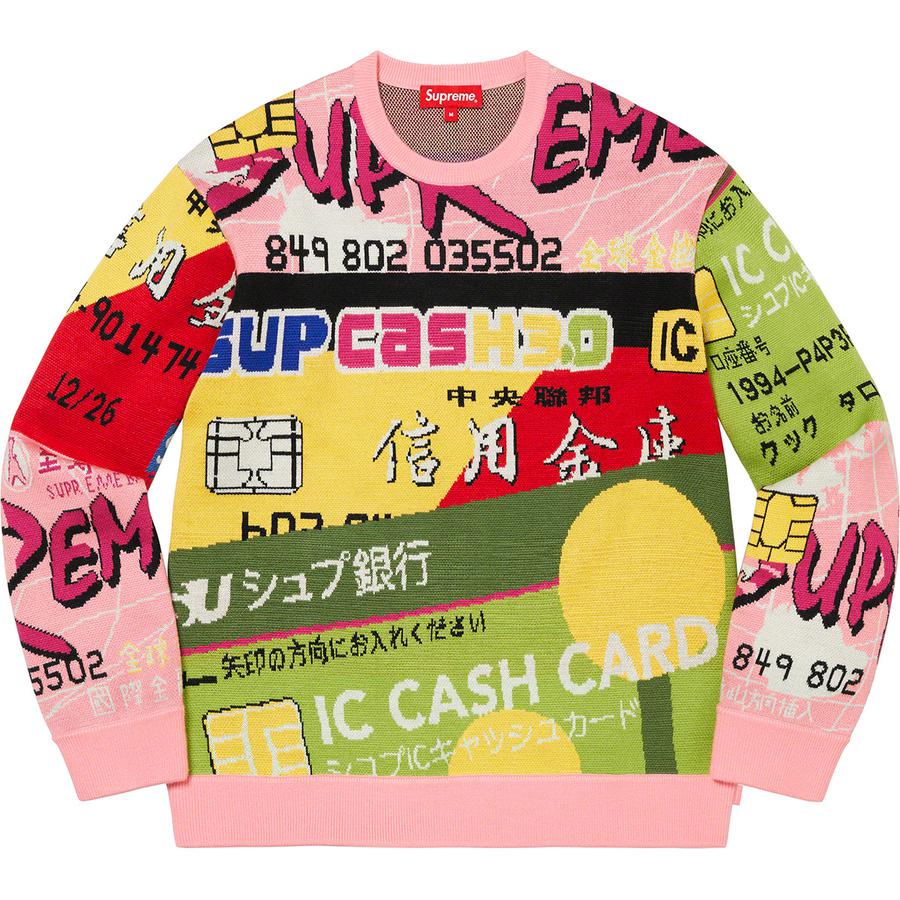 Details on Credit Cards Sweater  from spring summer 2022 (Price is $198)