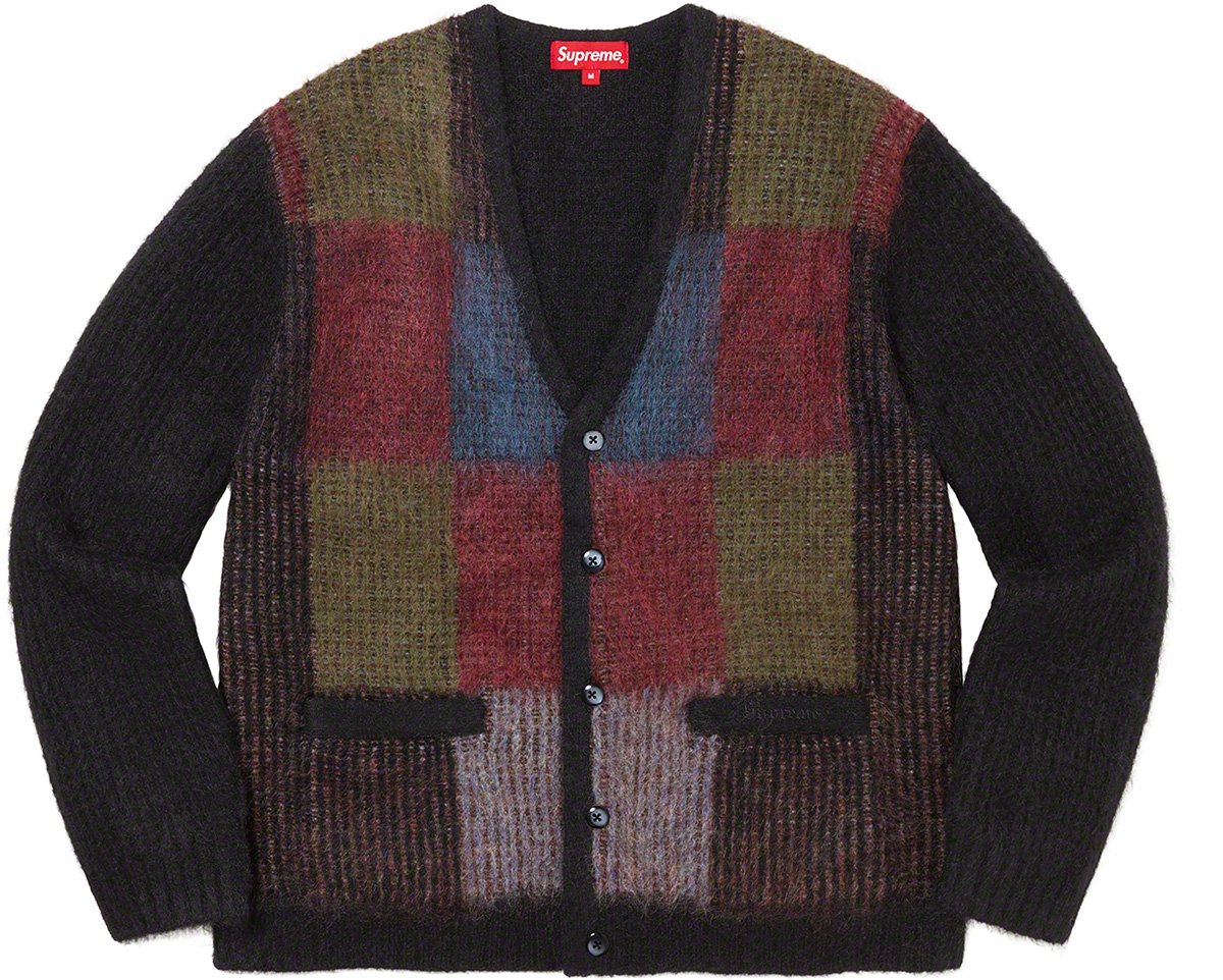 M supreme Brushed Grid Cardigan カーディガン