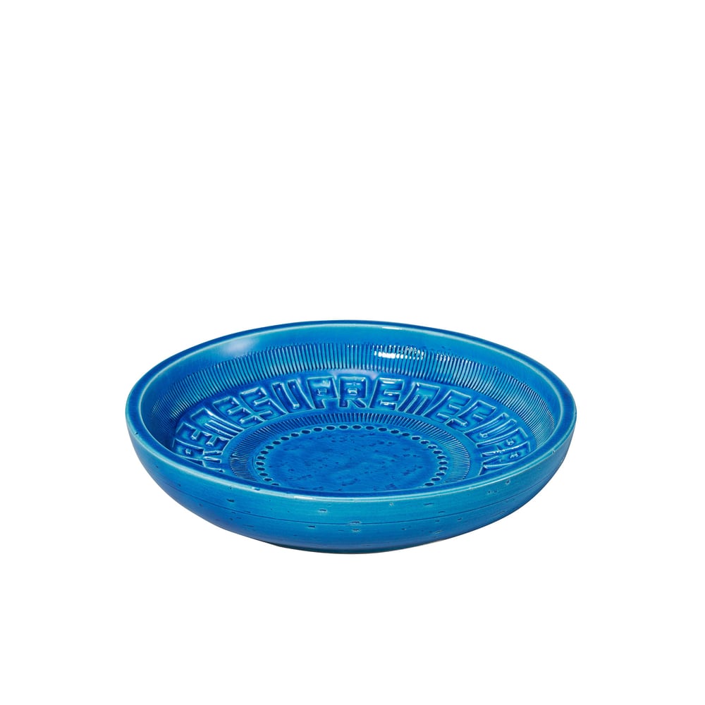 Details on Supreme Bitossi Rimini Blu Bowl from spring summer
                                            2023 (Price is $148)
