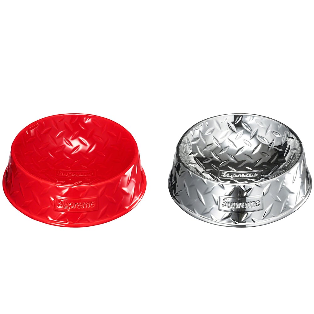 Supreme Diamond Plate Dog Bowl releasing on Week 17 for spring summer 2023