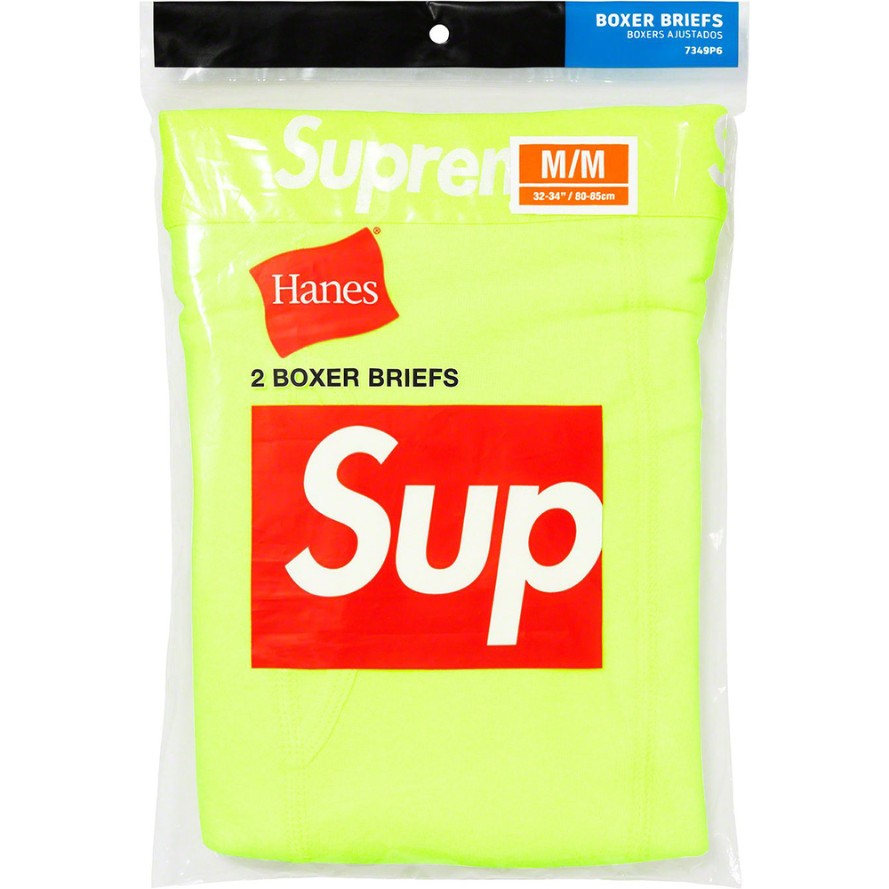 Details on Supreme Hanes Boxer Briefs (2 Pack)  from spring summer 2023 (Price is $32)