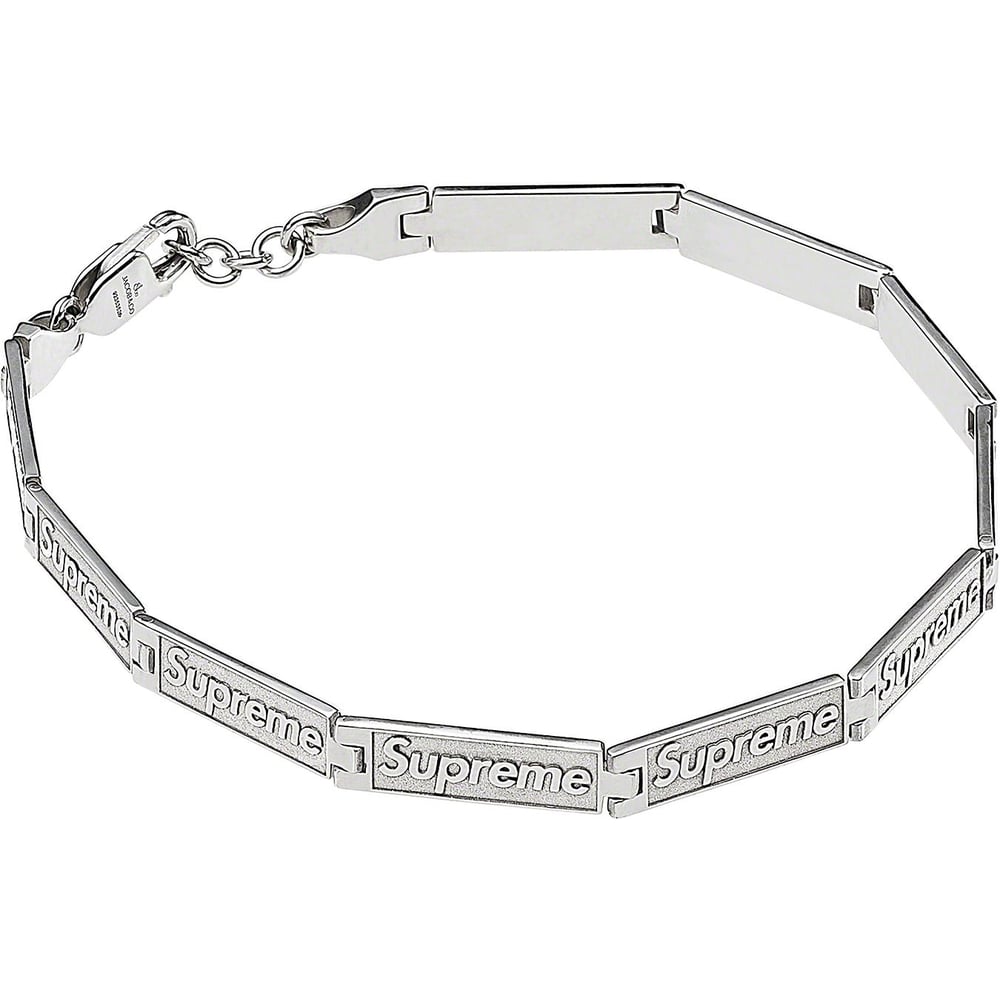 Details on Supreme Jacob & Co Logo Link Bracelet (Sterling Silver) [hidden] from spring summer
                                                    2023 (Price is $548)