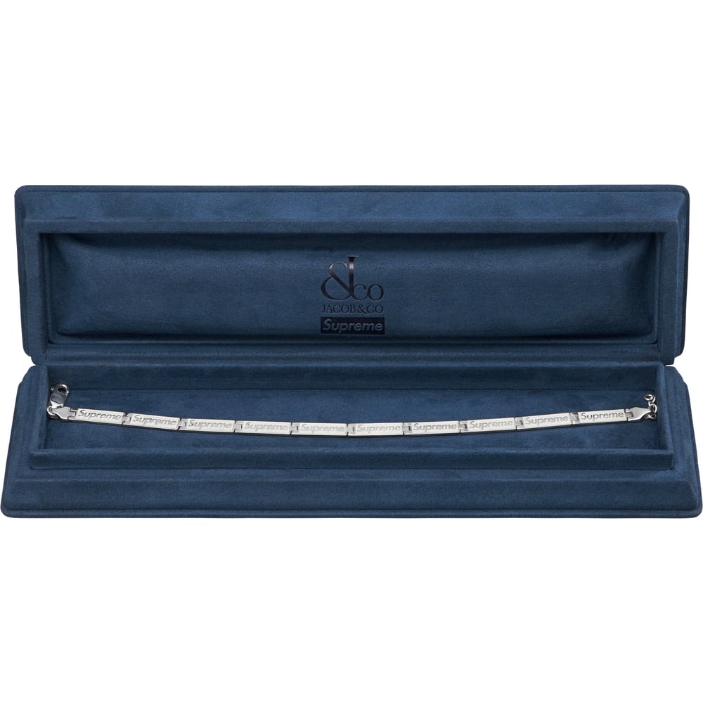 Supreme Supreme Jacob & Co Logo Link Bracelet (Sterling Silver) (SS23) - $548