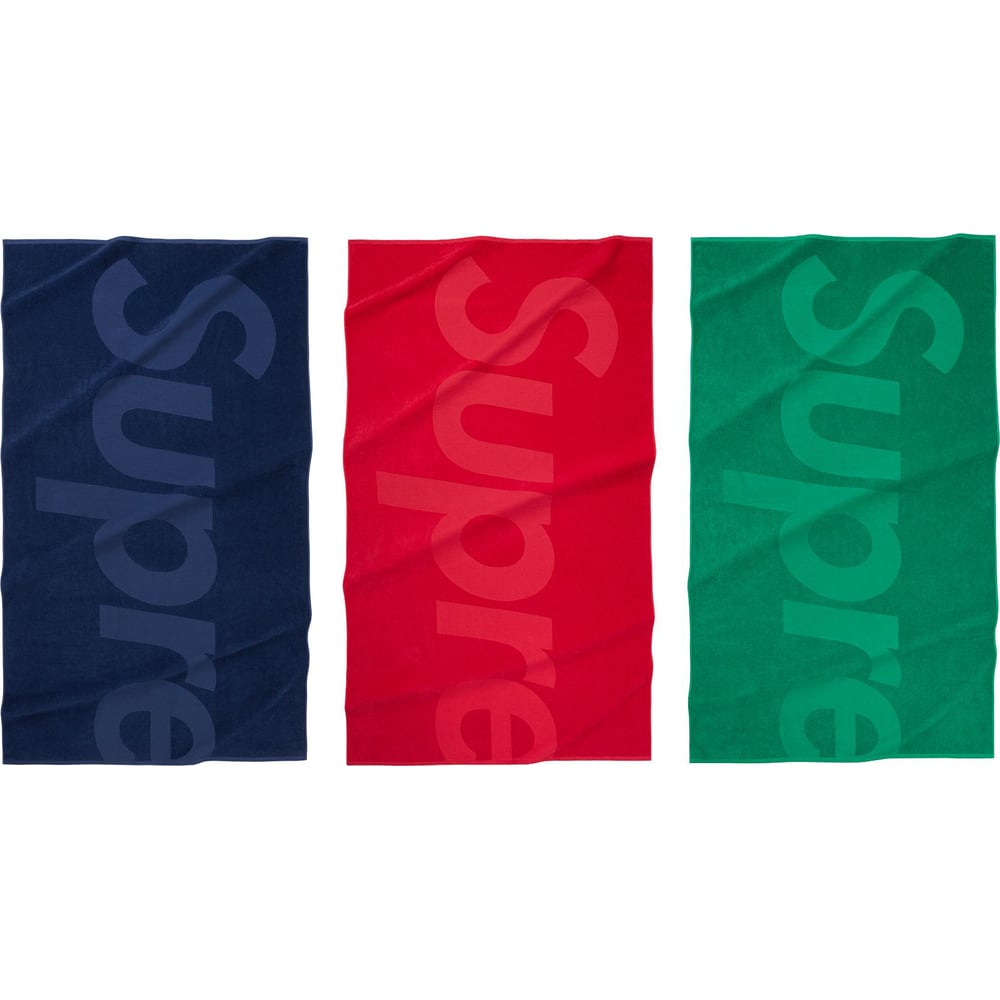 Supreme Tonal Logo Towel releasing on Week 15 for spring summer 2023