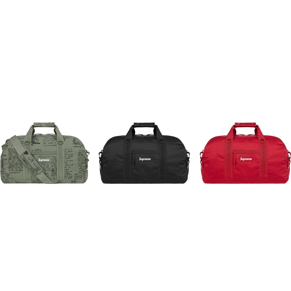 Supreme Field Duffle Bag released during spring summer 23 season