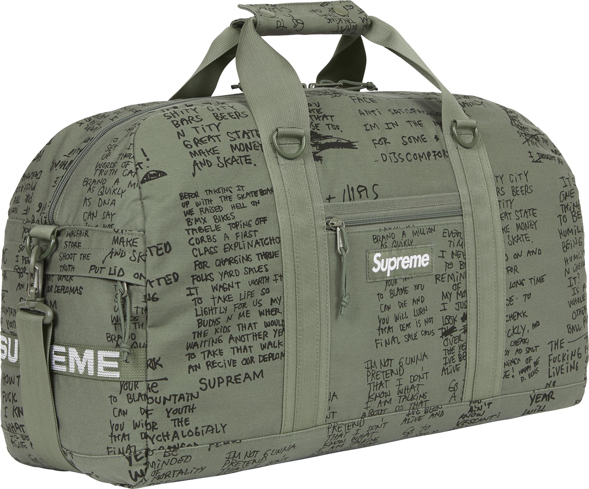 Supreme Field Duffle Bag 'Olive Gonz