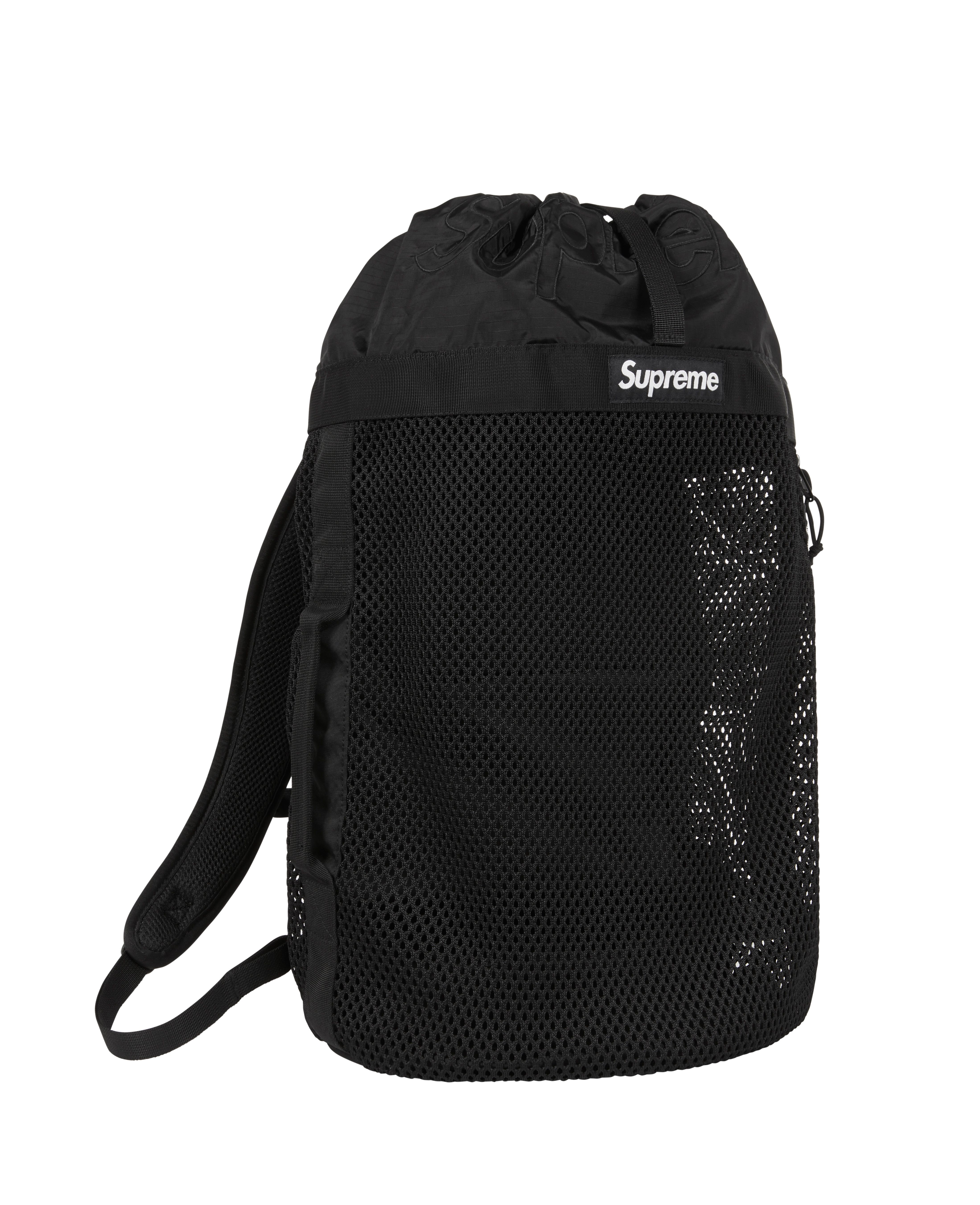 Supreme 15ss Mesh Backpack Black www.krzysztofbialy.com