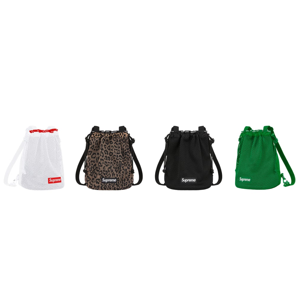 Supreme Mesh Small Backpack released during spring summer 23 season