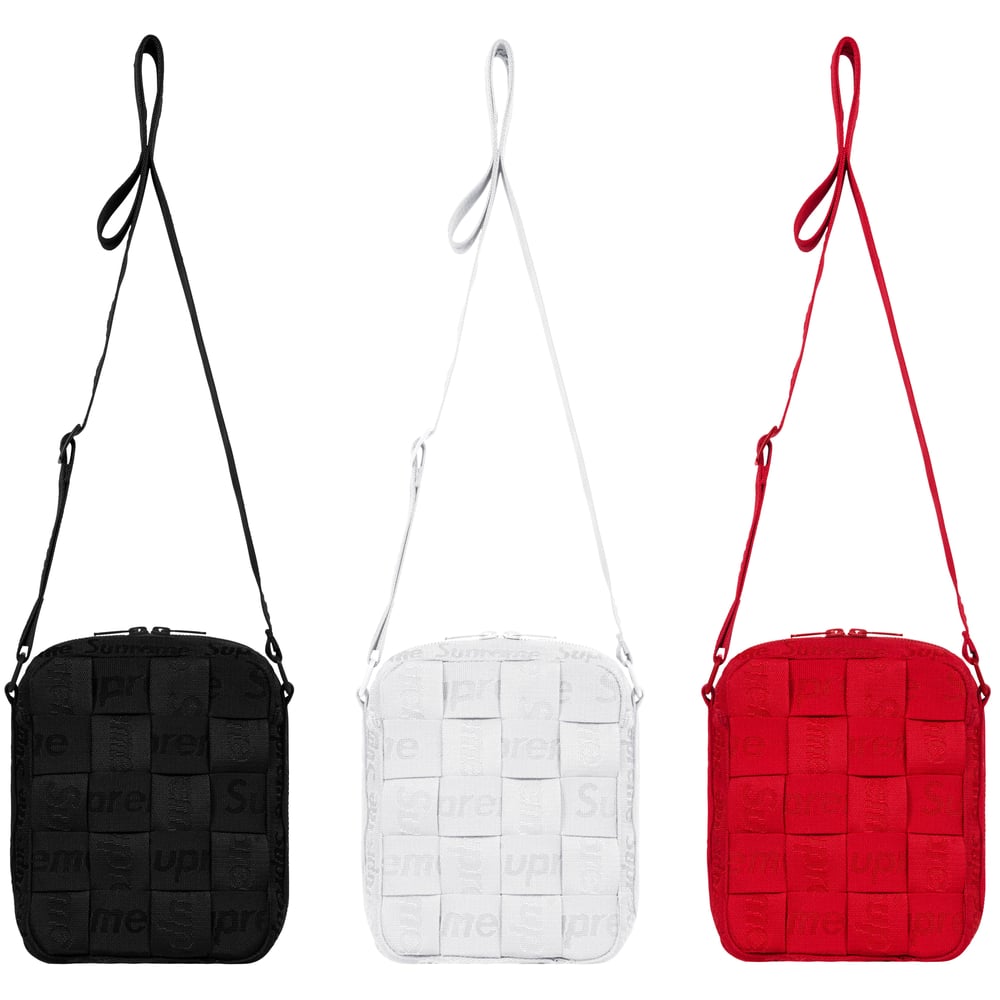 Supreme Woven Shoulder Bag released during spring summer 23 season