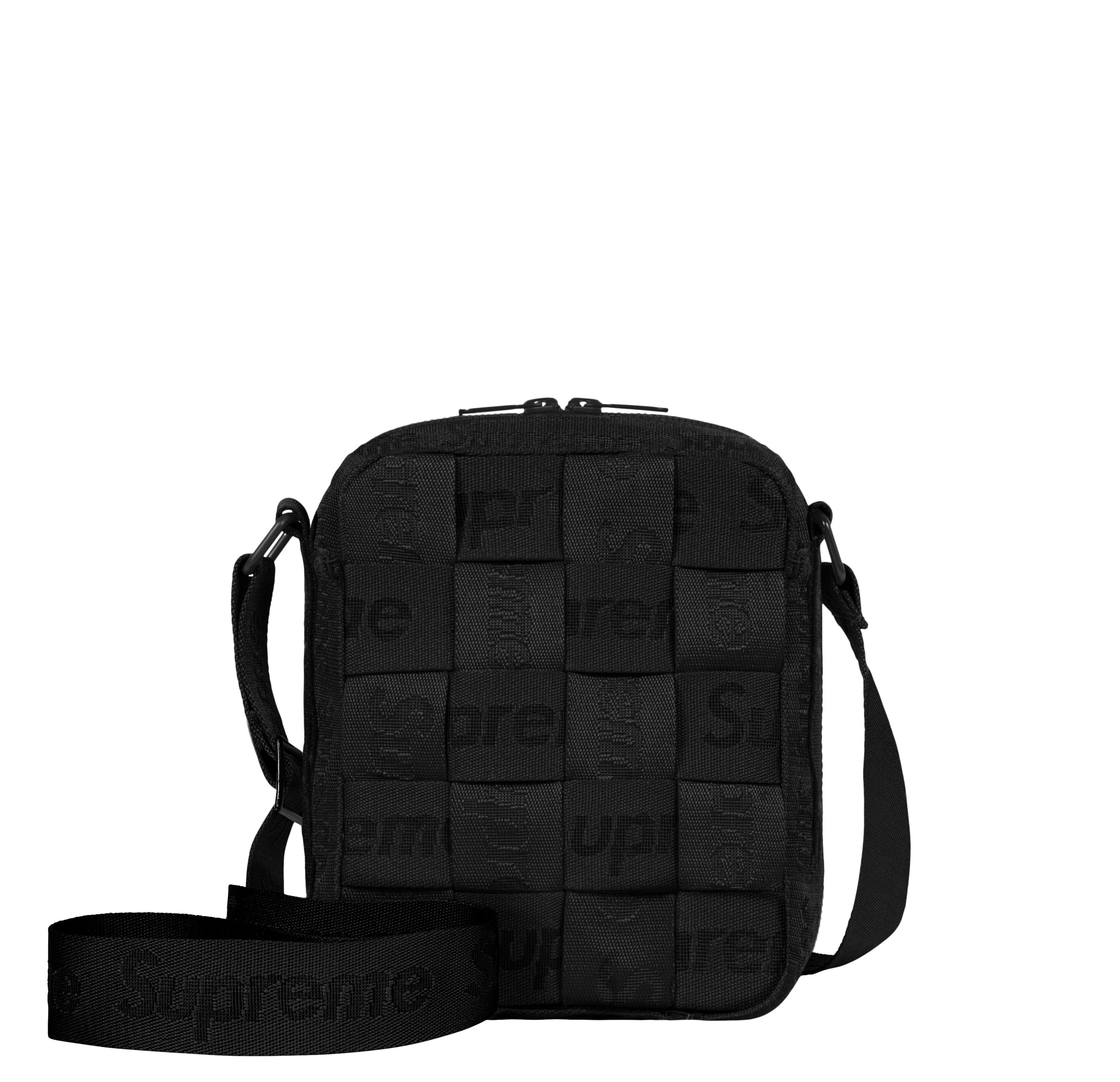 Supreme Woven Shoulder Bag Black 黒