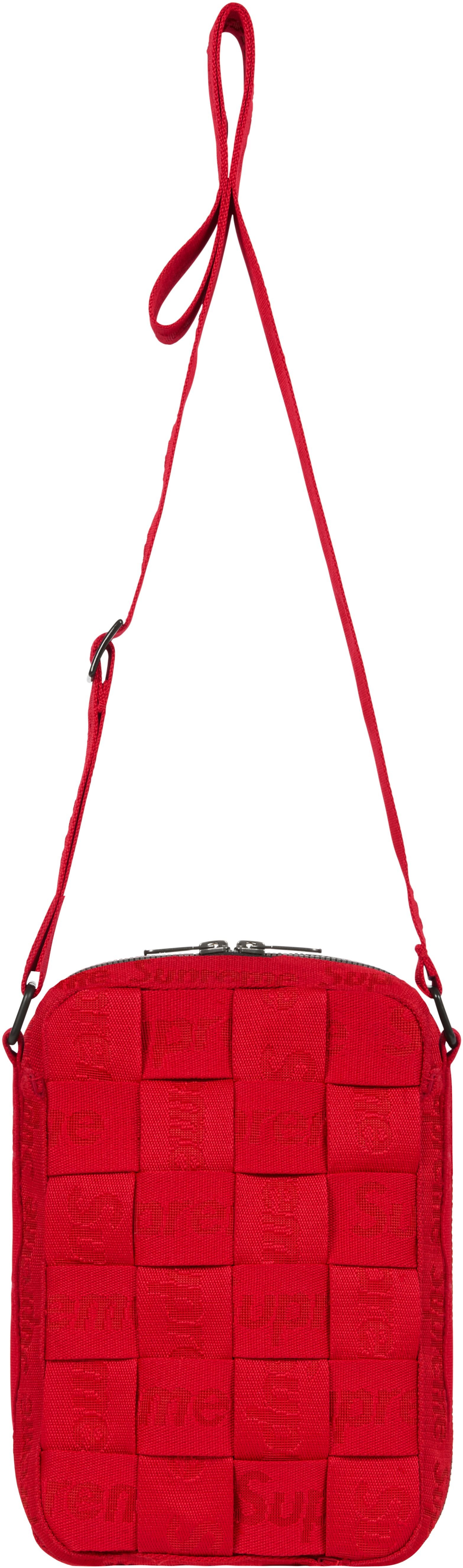 Supreme Woven Shoulder Bag Red