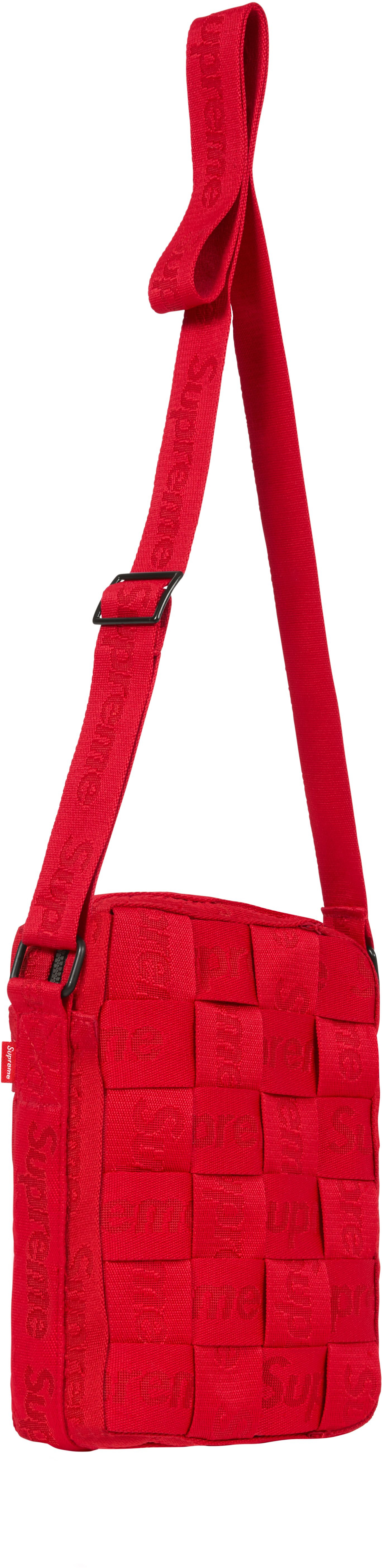 Supreme Woven Shoulder Bag Red