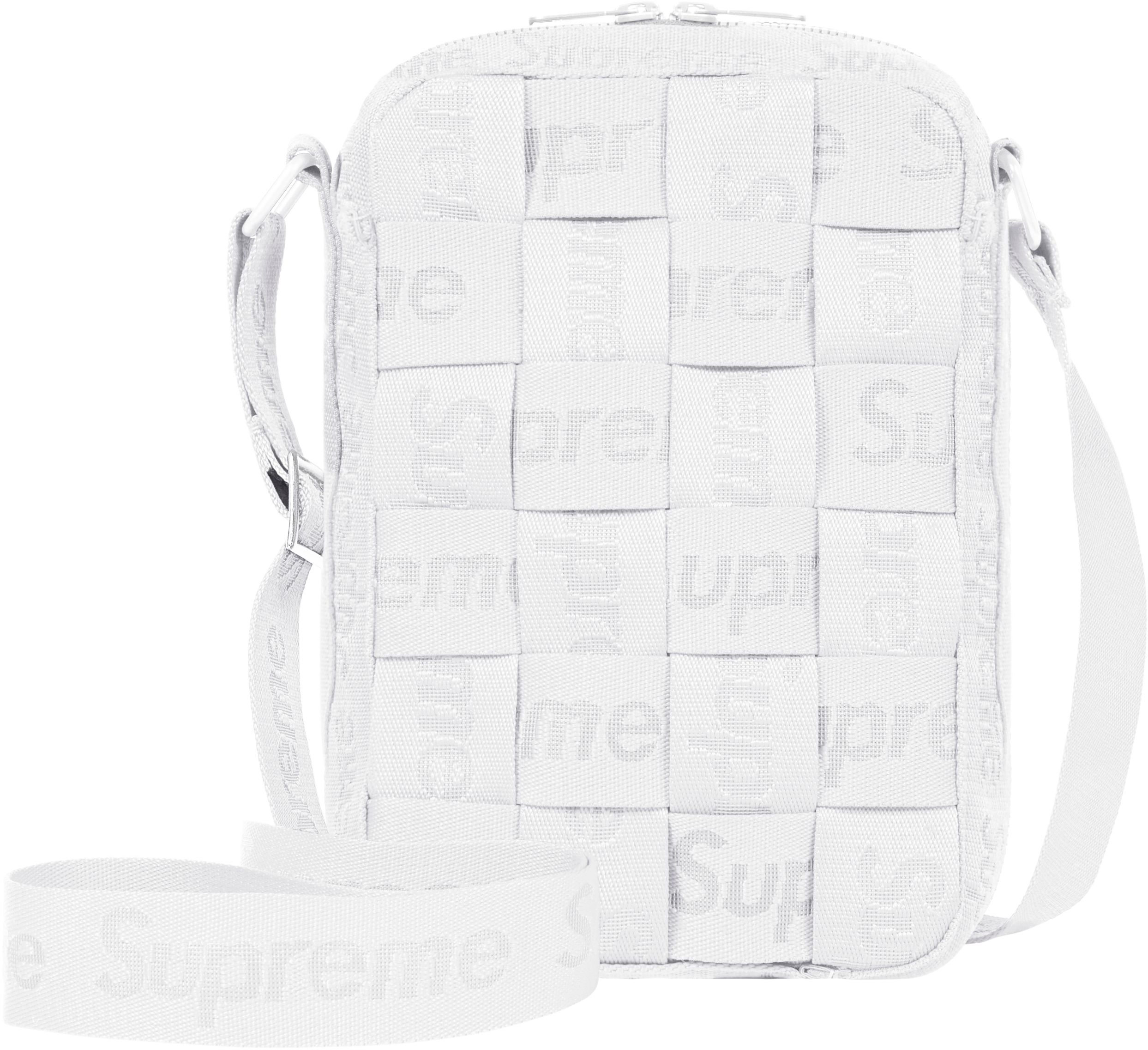 Supreme Woven Shoulder Bag White